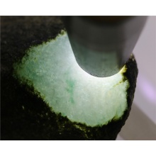 琳轩赌石天然缅甸翡翠原石毛料玉石拍卖直播莫西沙冰飘花切口料