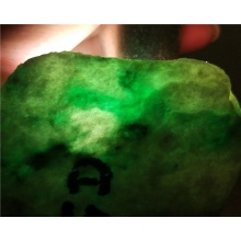 琳轩赌石天然缅甸翡翠原石毛料玉石拍卖白皮木那高冰飘色全赌料