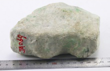 琳轩赌石天然缅甸翡翠原石毛料玉石拍卖白皮木那高冰飘色全赌料