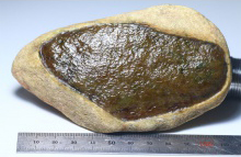 琳轩赌石天然缅甸翡翠原石毛料玉石拍卖大马砍开窗黄加绿牌子