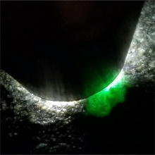 琳轩赌石天然缅甸翡翠原石毛料玉石直播拍卖莫湾基全赌料色辣