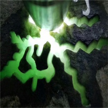 琳轩赌石天然缅甸翡翠原石毛料玉石直播拍卖莫湾基开窗料冰晴底
