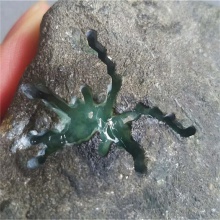 琳轩赌石天然缅甸翡翠原石毛料玉石直播拍卖莫湾基开窗飘花料
