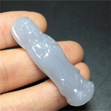 琳轩缅甸翡翠A货玉石珠宝挂件直播拍卖细糯种代底色站观音