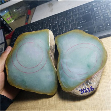 琳轩天然缅甸翡翠原石毛料玉石直播拍卖莫湾基春彩明料水足