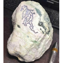 琳轩天然缅甸翡翠原石毛料玉石直播拍卖木纳包浆皮