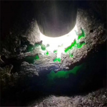 琳轩缅甸翡翠原石毛料玉石直播拍卖莫湾基翻沙皮一条大色带