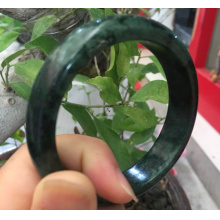琳轩天然缅甸翡翠A货飘绿花手镯