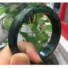 琳轩天然缅甸翡翠A货飘绿花手镯